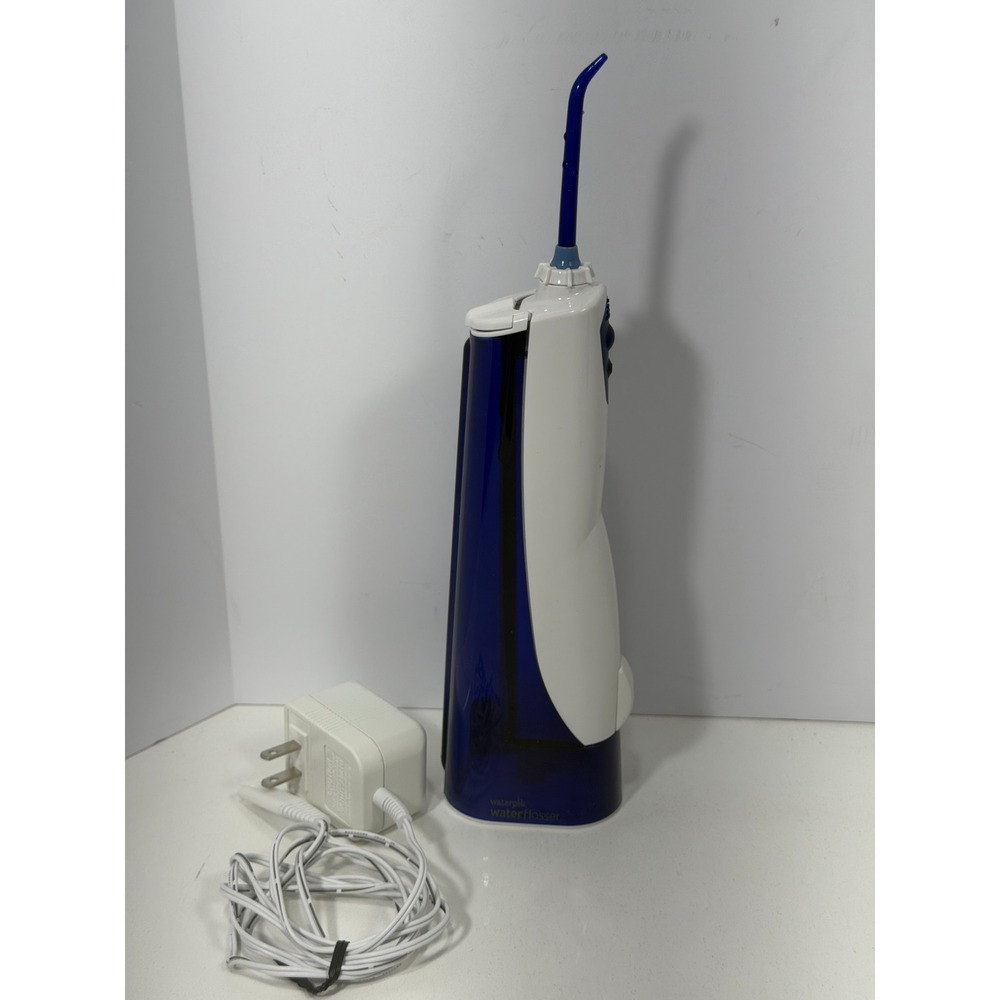 Waterpik Cordless Water Flosser Blue White WP 60 Portable Rechargeable w Charger